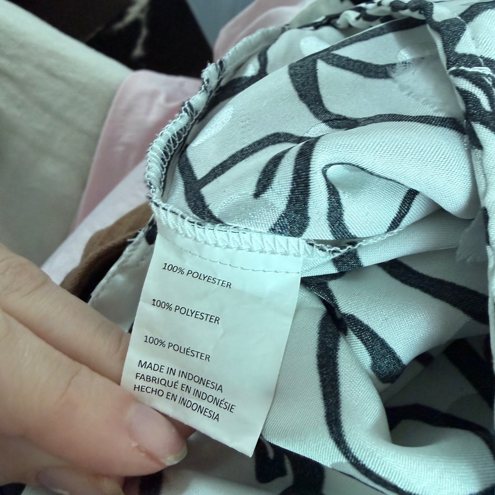 Ronny Kobo Printed Black and White Print Trousers Size 6 - Picture 4 of 16